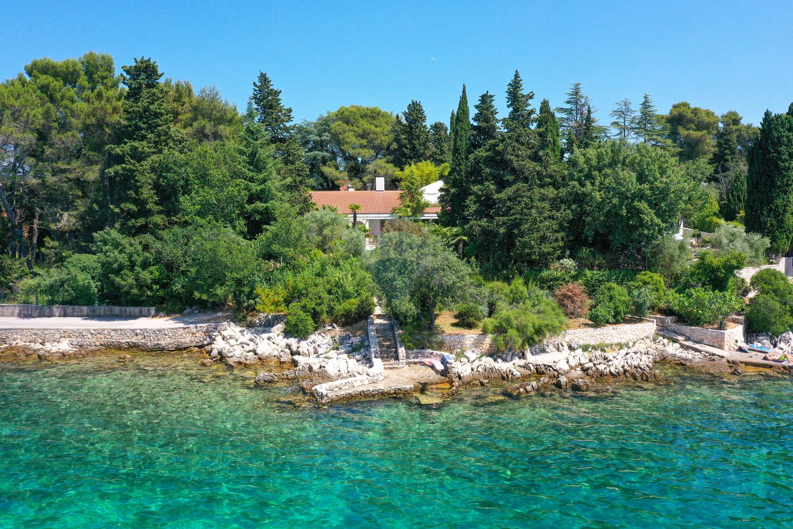 Otok Krk Malinska Villa Prvi Red Do Mora Ku A Povr Ina M