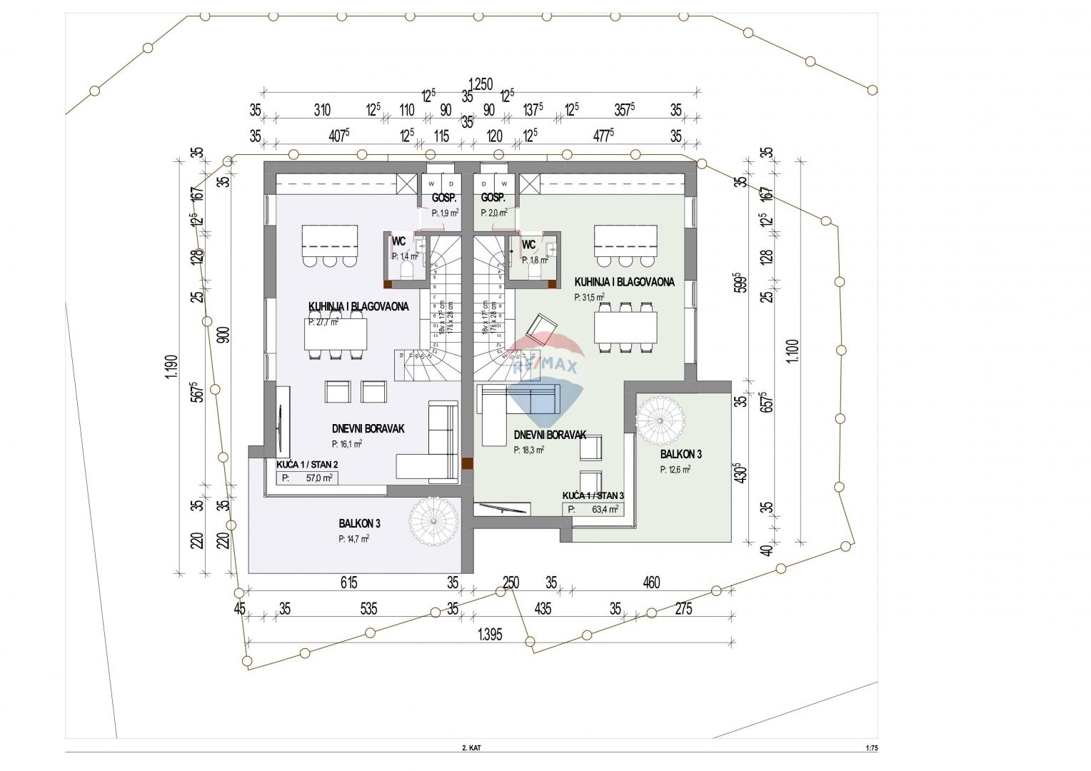 OPATIJA,PAVLOVAC- stan 3S+ DB s krovnom terasom i pogledom na more