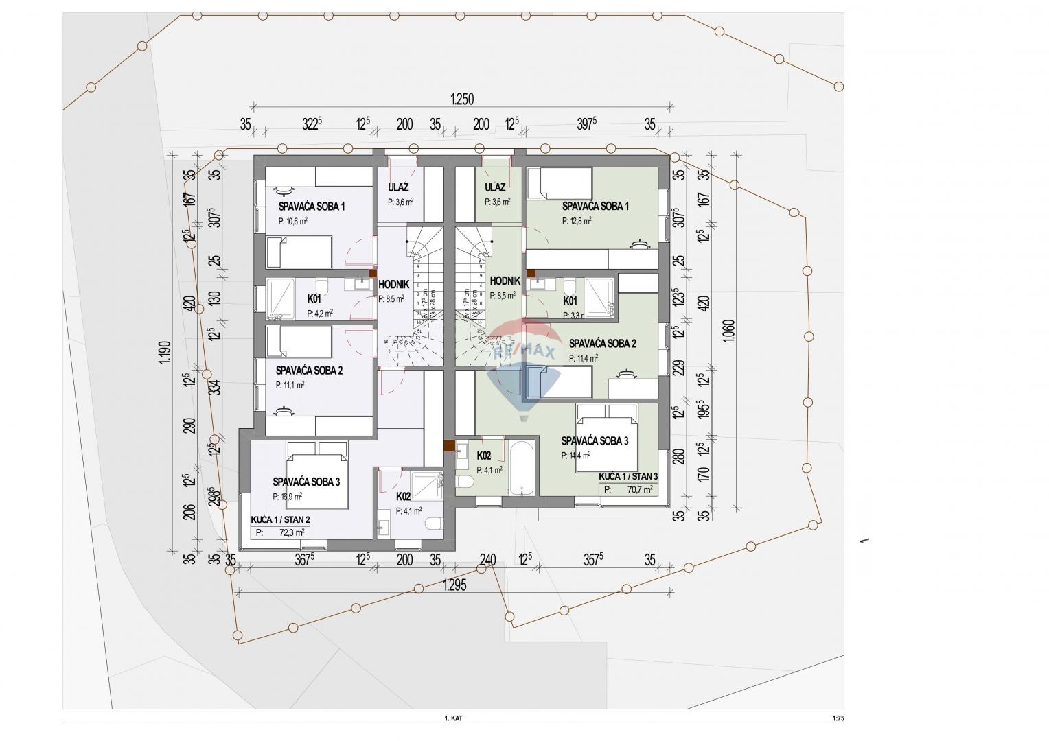 OPATIJA,PAVLOVAC- stan 3S+ DB s krovnom terasom i pogledom na more