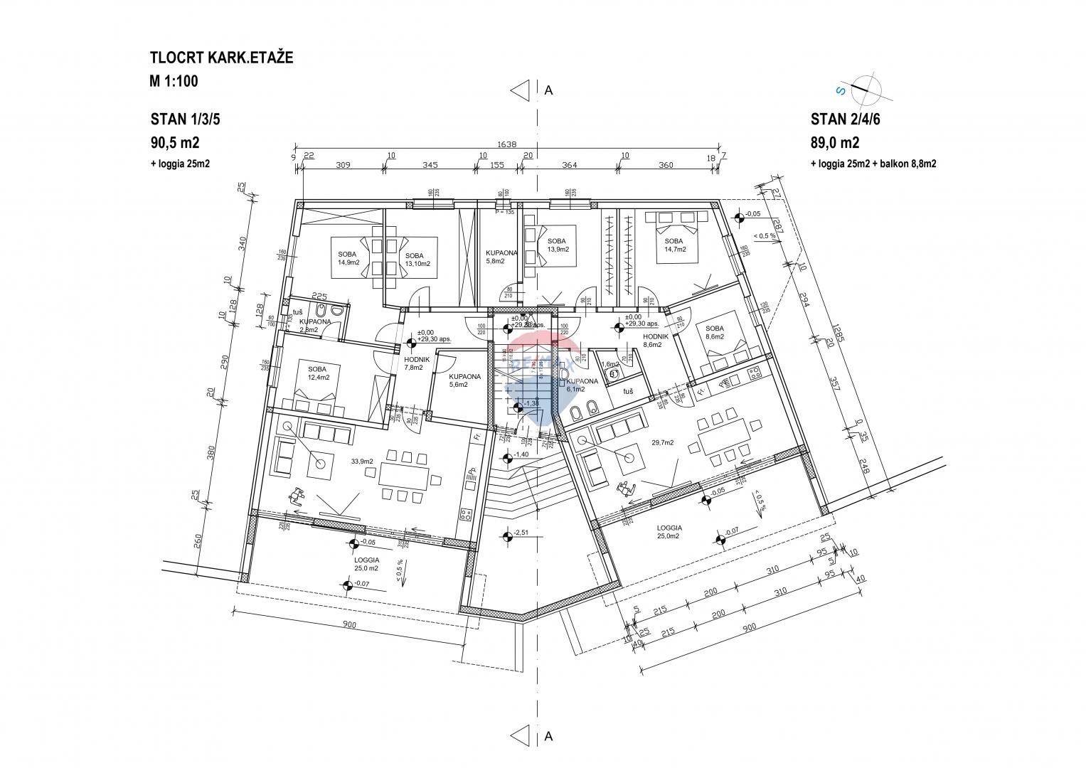 Condo/Apartment Klenovica, Novi Vinodolski, 115m2