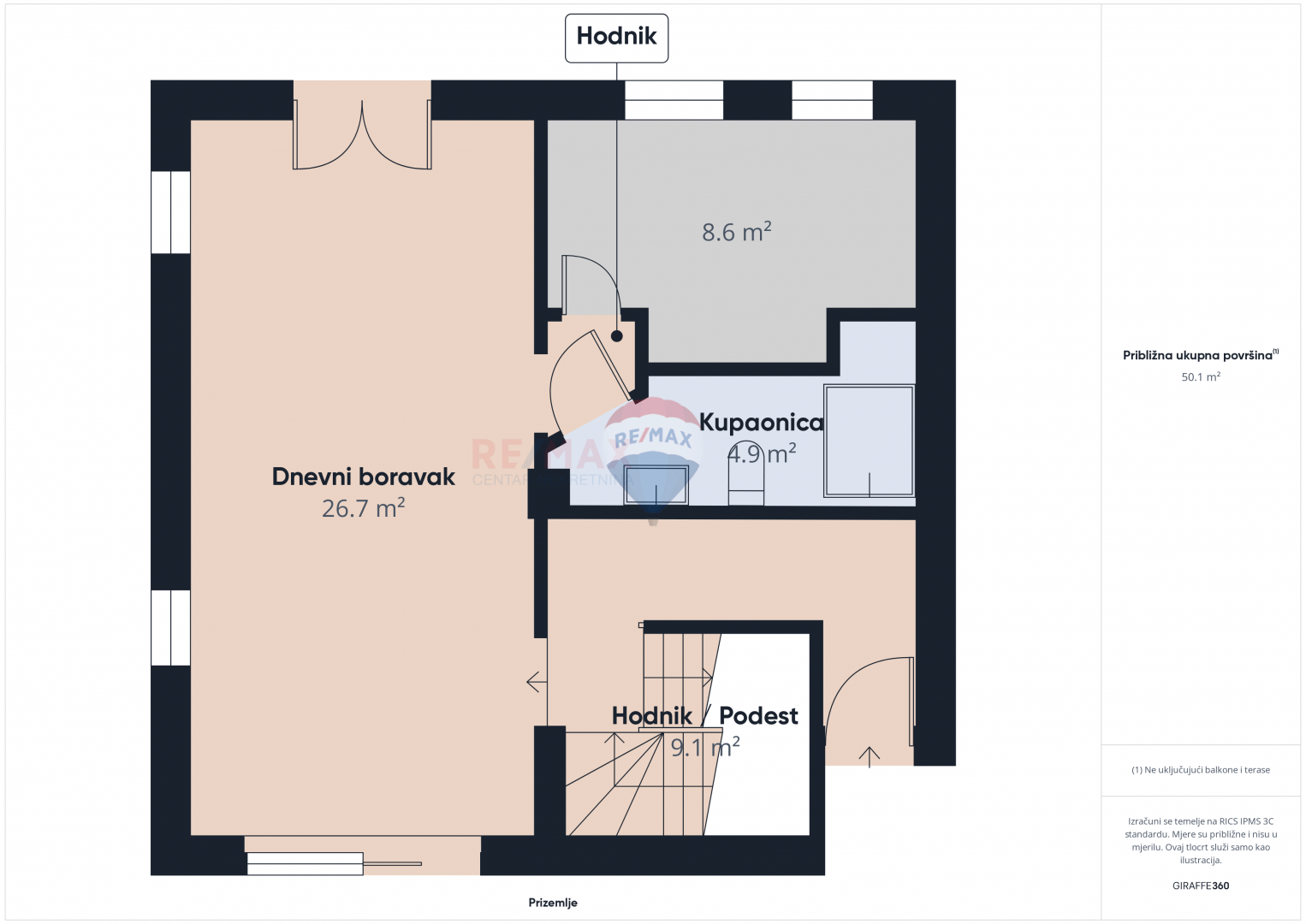 Pula, Veruda Porat - kuća sa tri stana