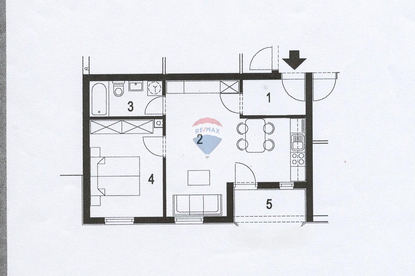 Wohnung Rovinjsko Selo, Rovinj, 50m2