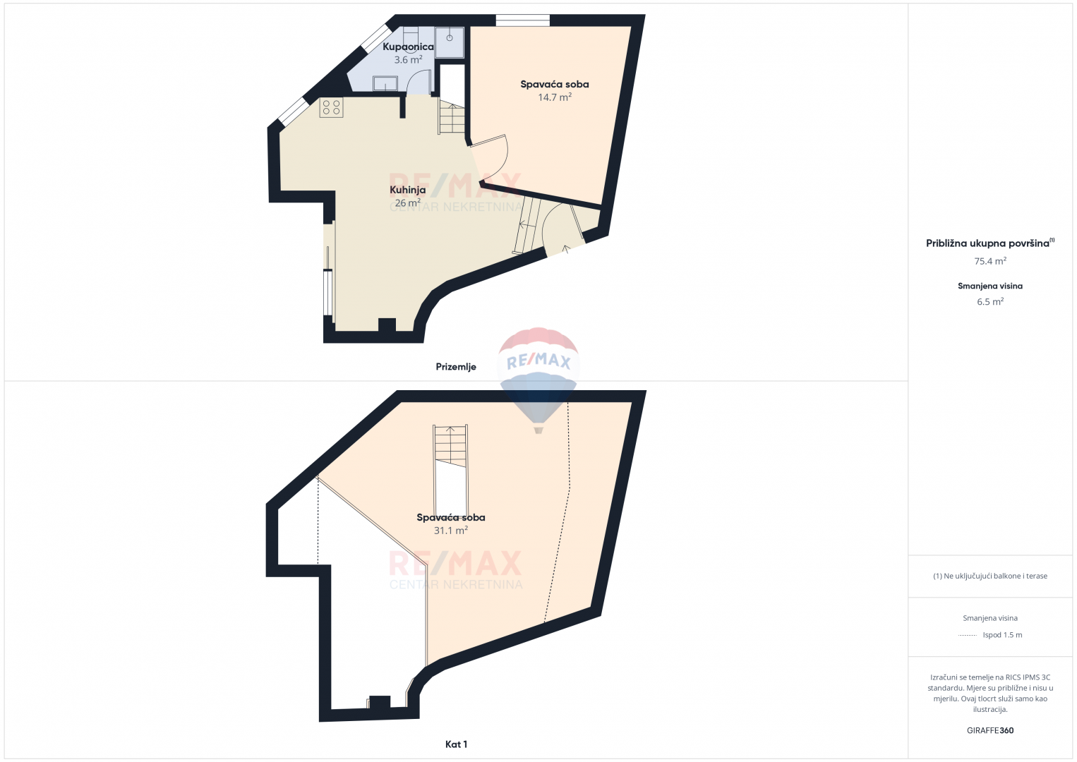 Wohnung Rovinj, 83m2