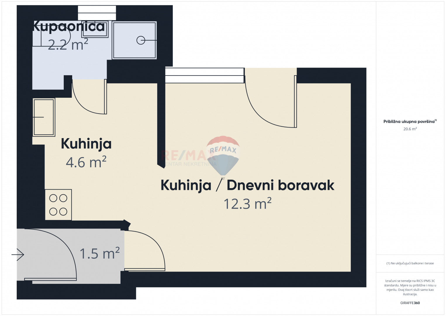 Istra, Rovinj- garsonijera na odličnoj poziciji