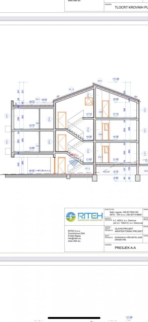 Saršoni - novogradnja 1S+DB 61 m2