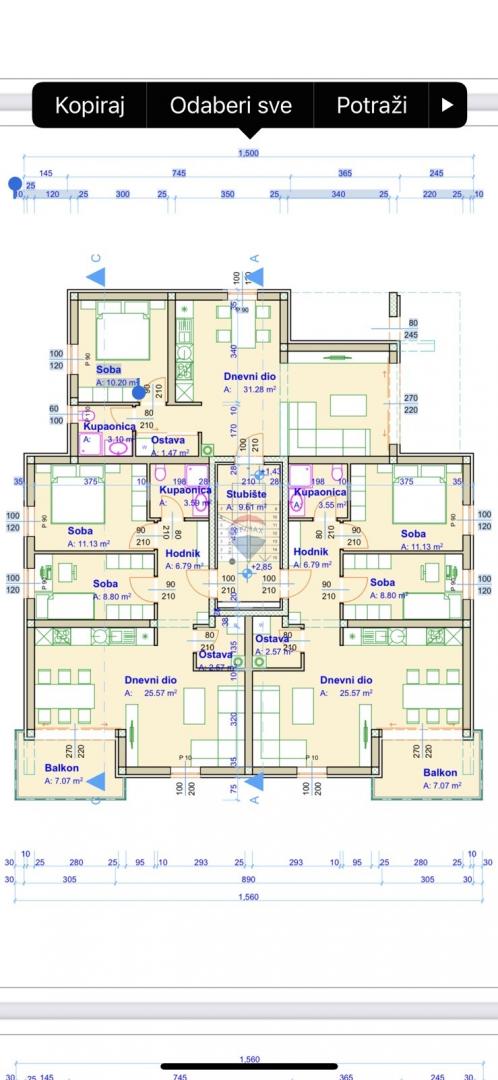 Saršoni - novogradnja 1S+DB 61 m2