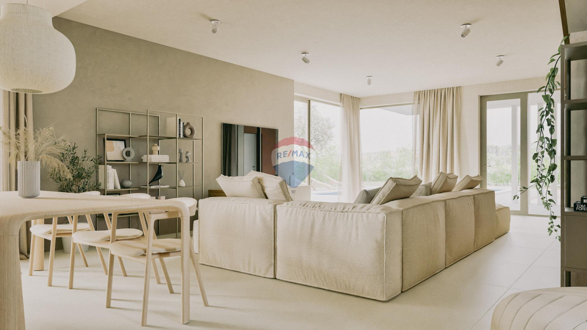 Istra, Labin - nova villa s bazenom i velikom okućnicom