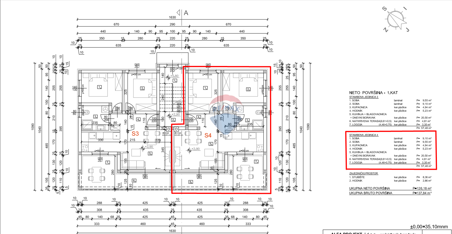 Novi Vinodolski, Smokvica - novogradnja sa pogledom na more