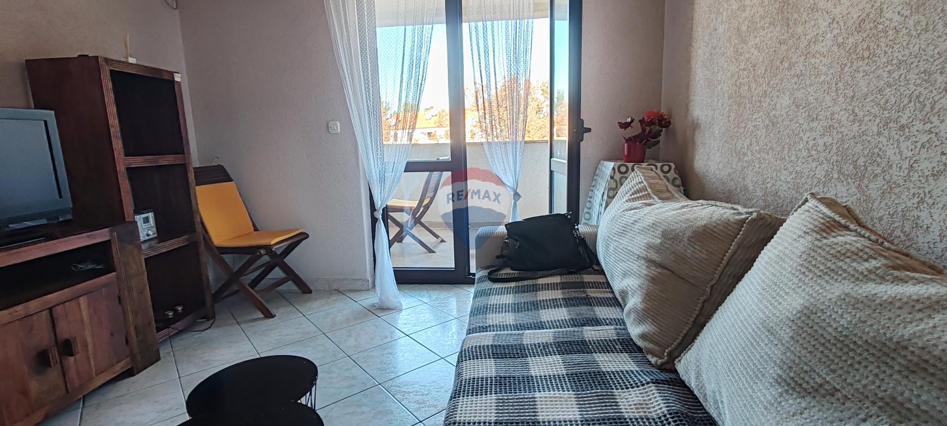 Krk, Malinska - jednosoban stan, pogled na more