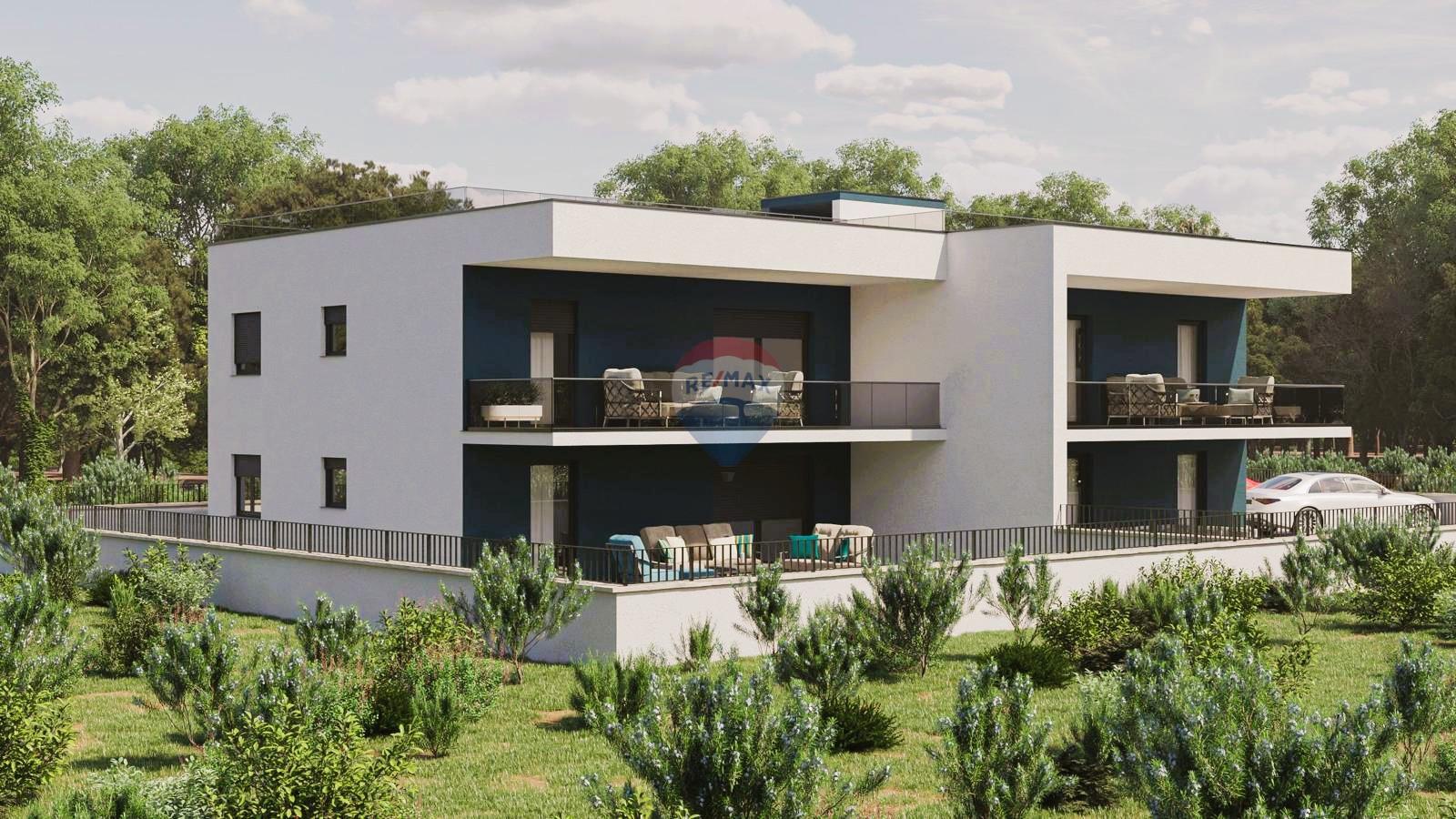 Zweizimmerwohnung mit Terrasse und Meerblick – Novigrad