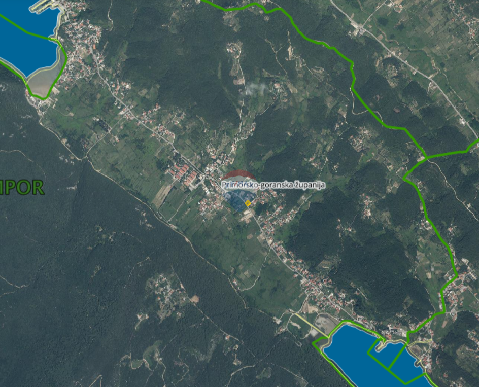 Bouwgrond Kampor, Rab, 531m2