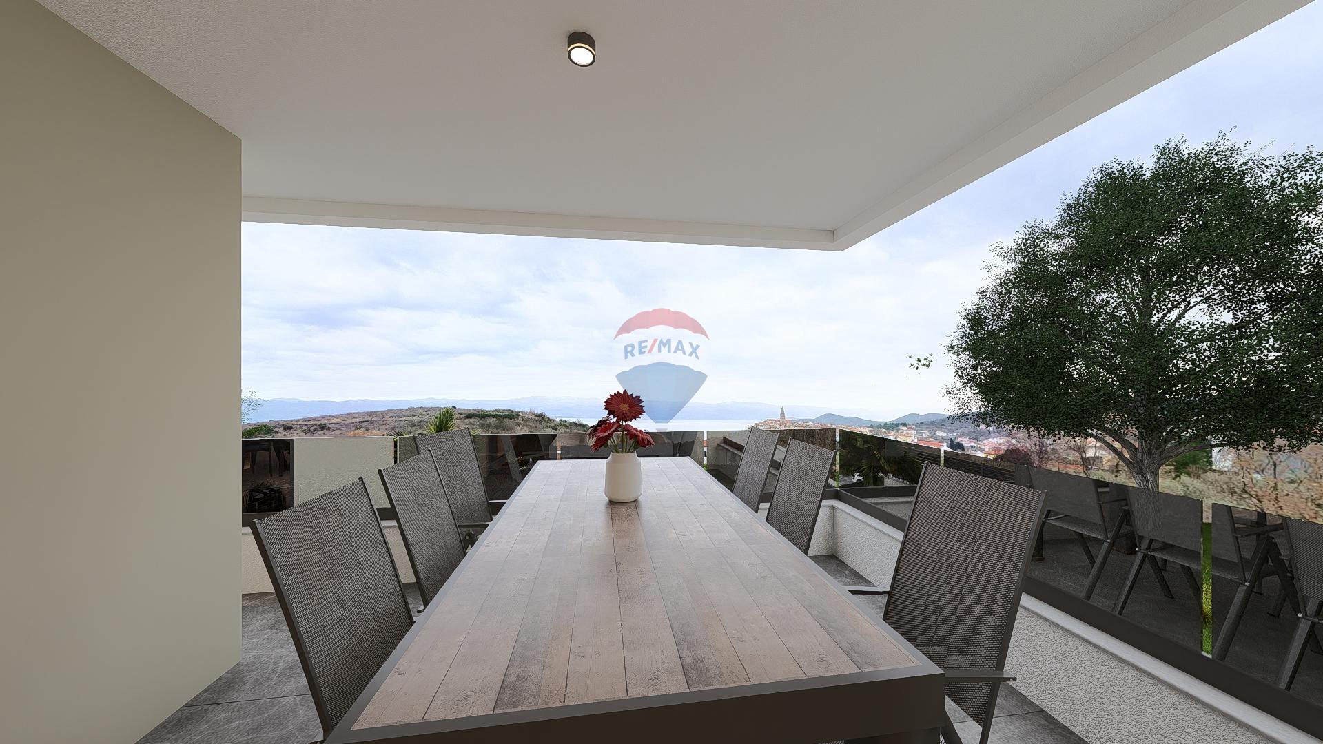 Flat/Appartement Risika, Vrbnik, 100m2