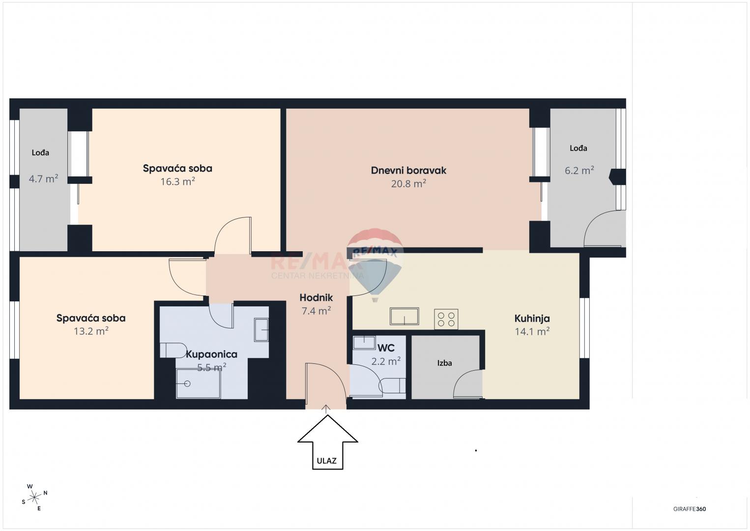 Wohnung Sesvetska sela, Sesvete, 91,06m2