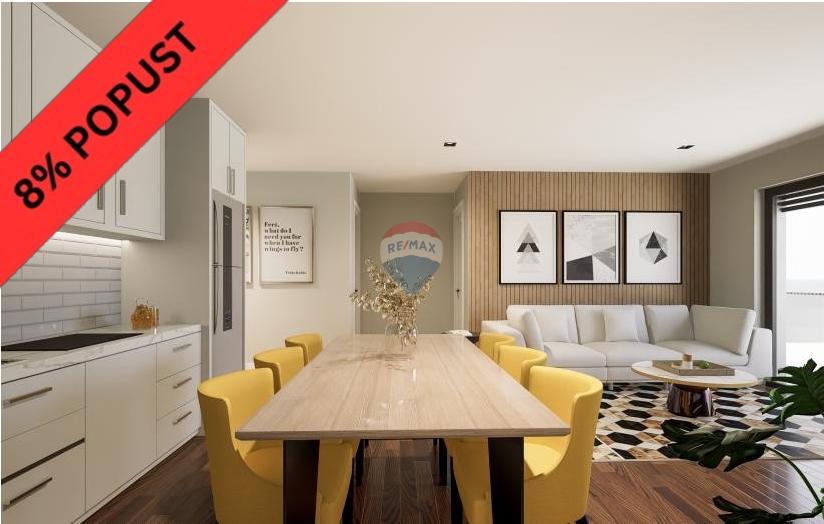 Istra, Umag - dvosobni stan novogradnja, terasa, pogled na more