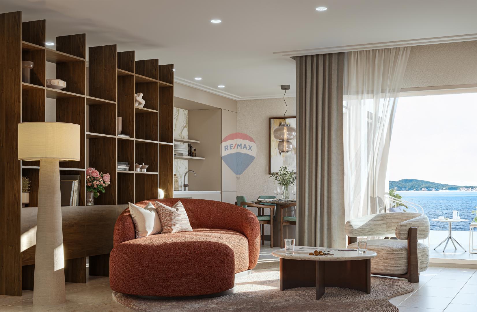 Novi Vinodolski - prvi red do mora , jednosobni stan