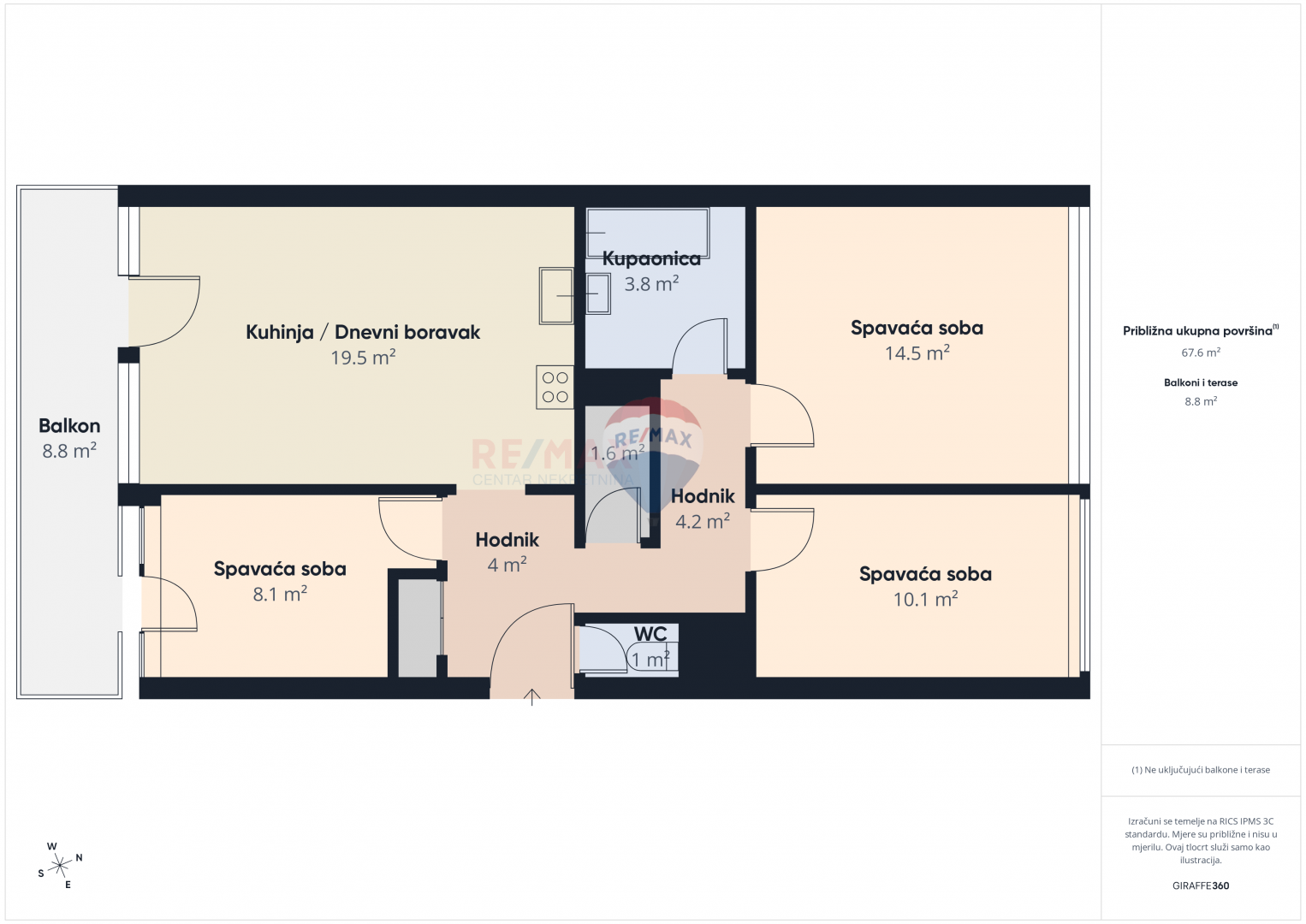 Zagreb, Sopot - četverosoban stan s lođom i otvorenim pogledom