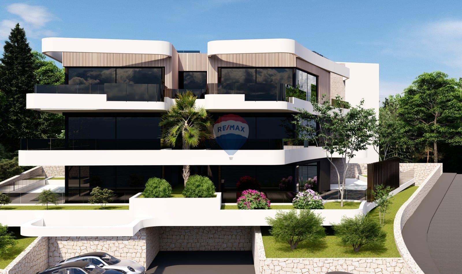 Opatijska rivijera, Lovran - luksuzni stan s bazenom i pogledom na more