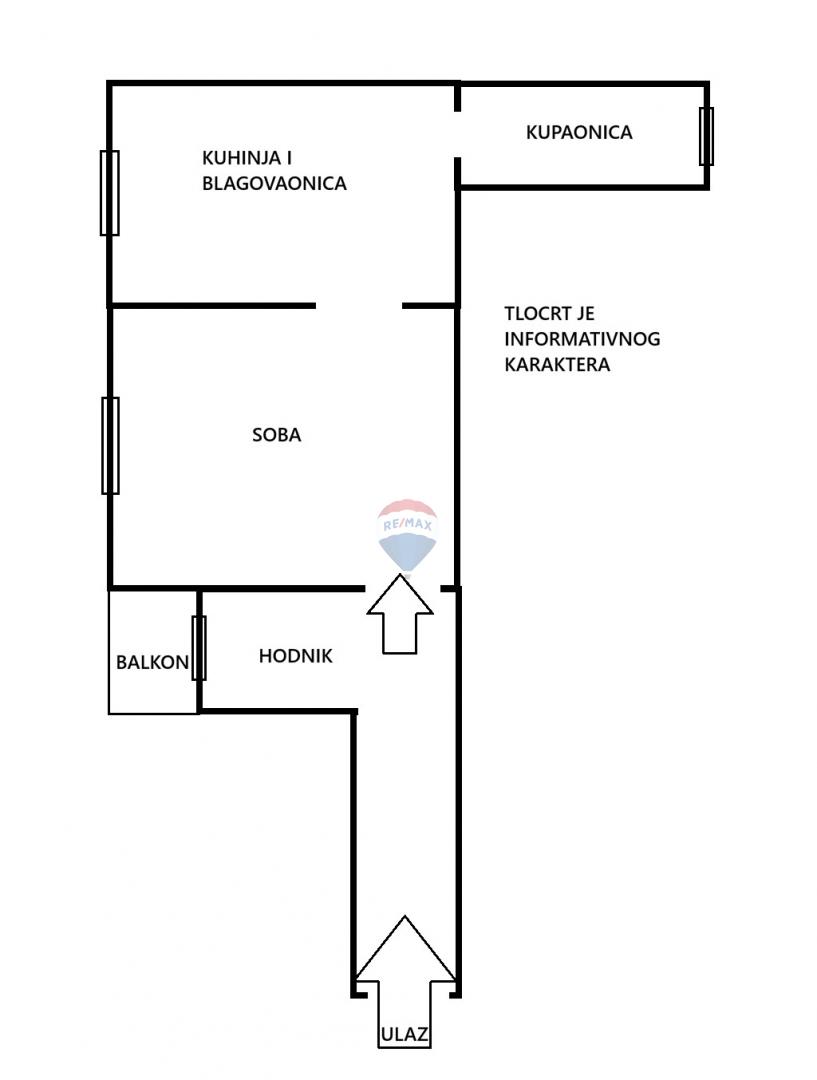 Condo/Apartment Donji grad, Donji Grad, 44m2