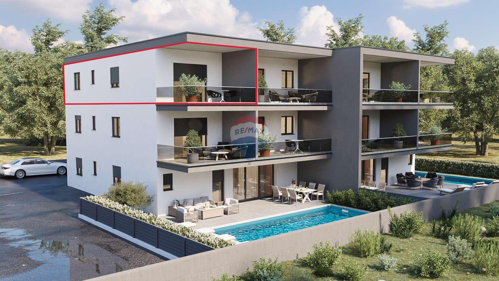 Istria, Cittanova, appartamento bilocale con vista mare