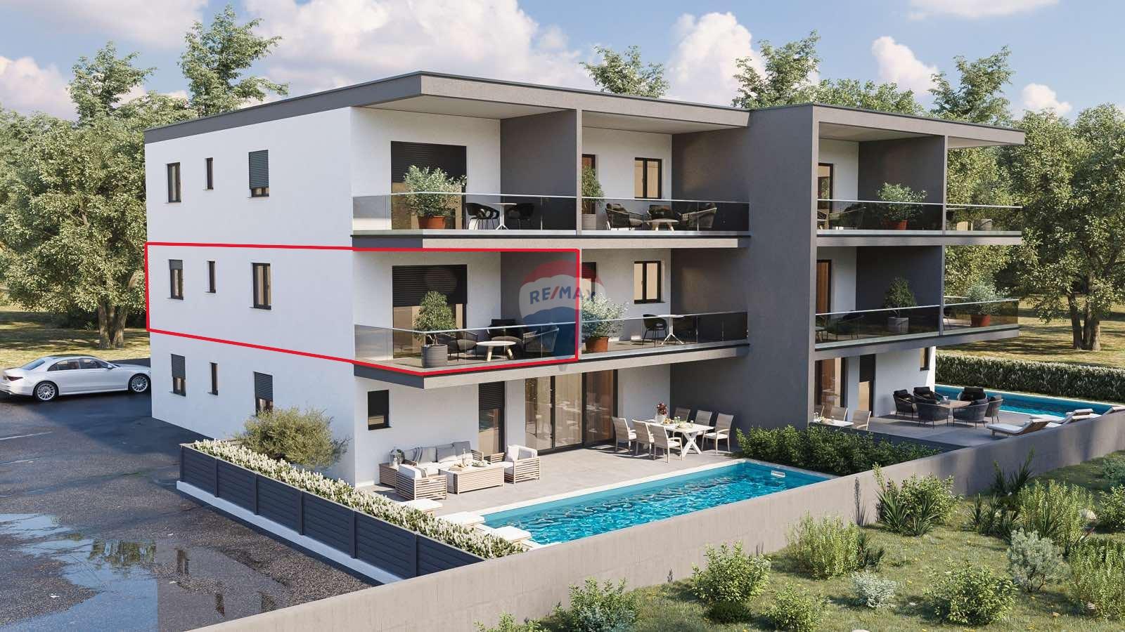 Istria, Cittanova &ndash; appartamento bilocale al primo piano con vista mare
