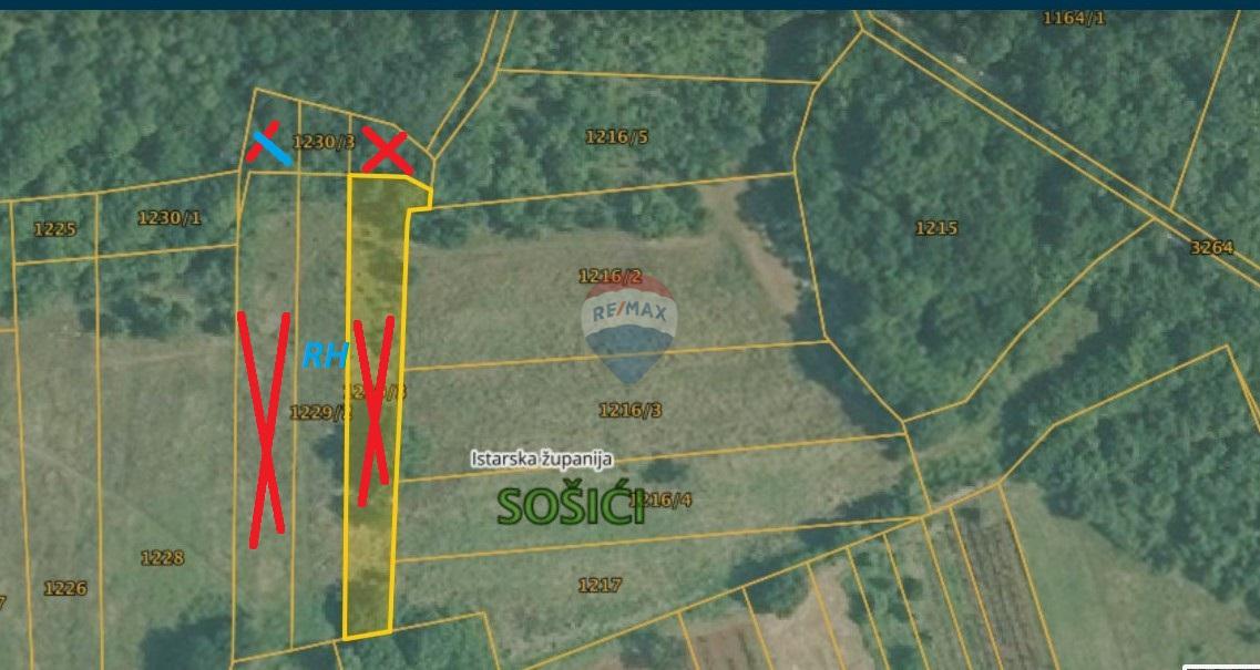 Non-structural plot &Scaron;orići, Kanfanar, 2.440m2