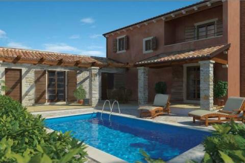 Dvije kuće u izgradnji u Kašteliru s pogledom na more