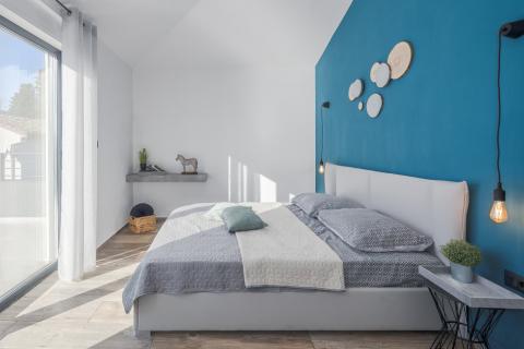 Istra, Marčana okolica, moderna kuća sa pogledom na more