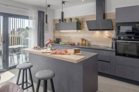 Istra, Marčana okolica, moderna kuća sa pogledom na more