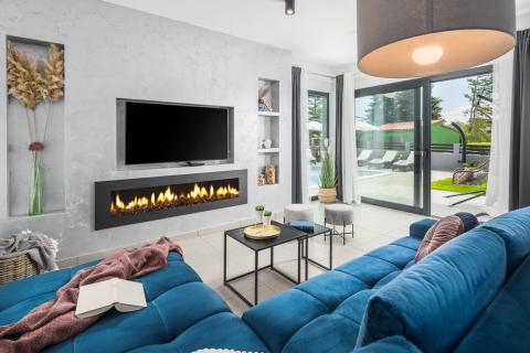 Istra, Marčana okolica, moderna kuća sa pogledom na more