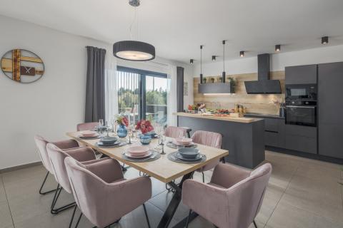 Istra, Marčana okolica, moderna kuća sa pogledom na more