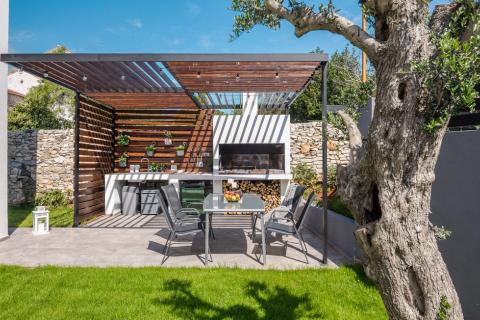 Istra, Marčana okolica, moderna kuća sa pogledom na more