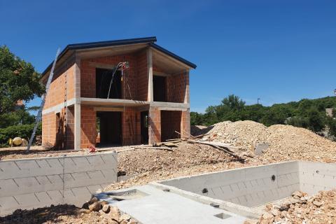 Otok Krk, Vrbnik, samostojeća vila u novogradnji sa panoramskim pogledom na more!