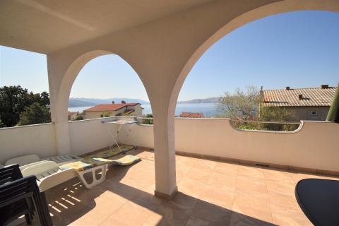 Novi Vinodolski, Building with 6 apartments, garage, beautiful panorama seaview