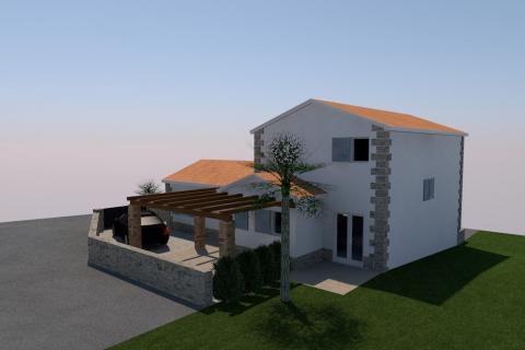 Istra, Pazin okolica - samostojeća kamena kuća sa dvorištem