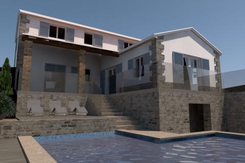 Istra, Pazin okolica - samostojeća kamena kuća sa dvorištem