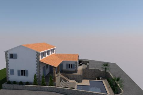 Istra, Pazin okolica - samostojeća kamena kuća sa dvorištem