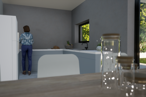 Poreč - stan na odličnoj lokaciji u novogradnji s krovnom terasom 55m2 - pogled more