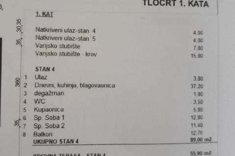 Poreč - stan na odličnoj lokaciji u novogradnji s krovnom terasom 55m2 - pogled more