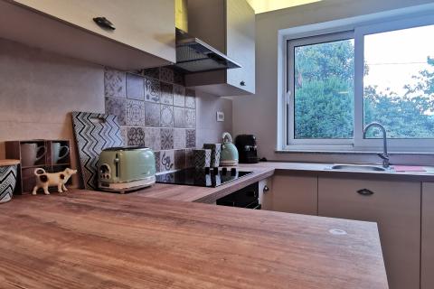 Rijeka, Martinkovac, Iznajmljuje se 1S+DB modernog dizajna s okućnicom 