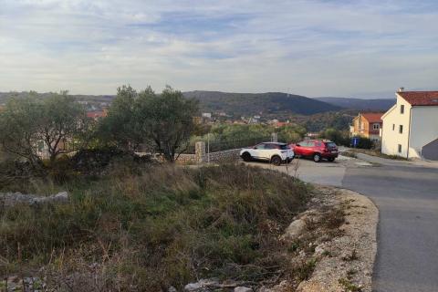 Otok Krk- Vrbnik, građevinski teren 1600m2 sa pogledom na more