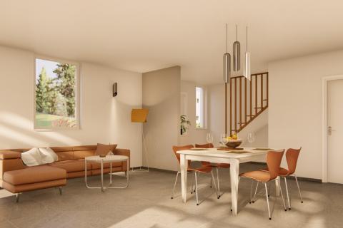 Istra, Tinjan okolica, moderna dvojna kuća, gotova, useljiva