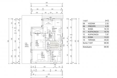Senj, Krivi put, građevinsko zemljište s građevinskom dozvolom, 421m2