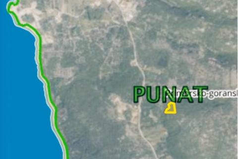 Otok Krk-poljoprivredno zemljište 3528m2 s pogledom na more