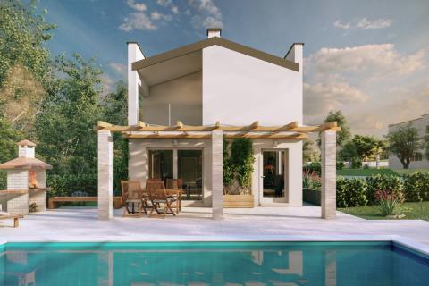 Istra, Tinjan okolica, dvojna kuća sa dvorištem