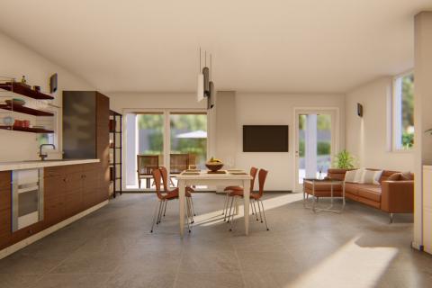 Istra, Tinjan okolica, dvojna kuća sa dvorištem