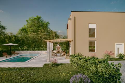 Istra, Tinjan okolica, dvojna kuća sa dvorištem