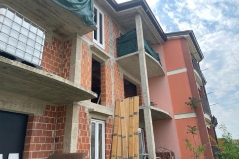 Die Insel Krk, Sottovento, Wohnung im Bau, 52 m2, 2 Schlafzimmer + Wohnzimmer, Meerblick