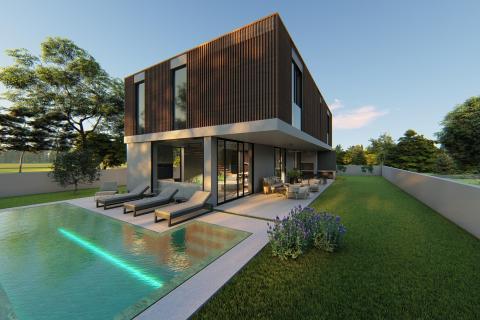 Istra, Poreč moderna vila sa bazenom i pogledom na more