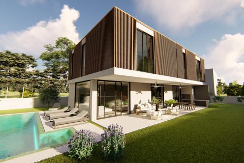 Istra, Poreč moderna vila sa bazenom i pogledom na more