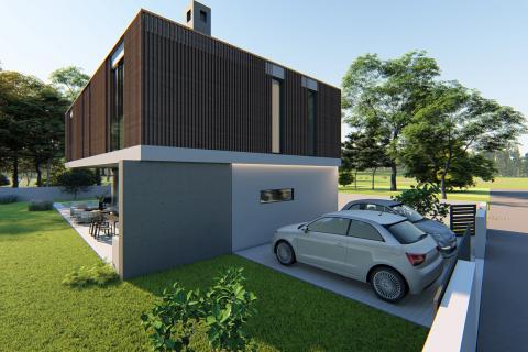 Istra, Poreč moderna vila sa bazenom i pogledom na more